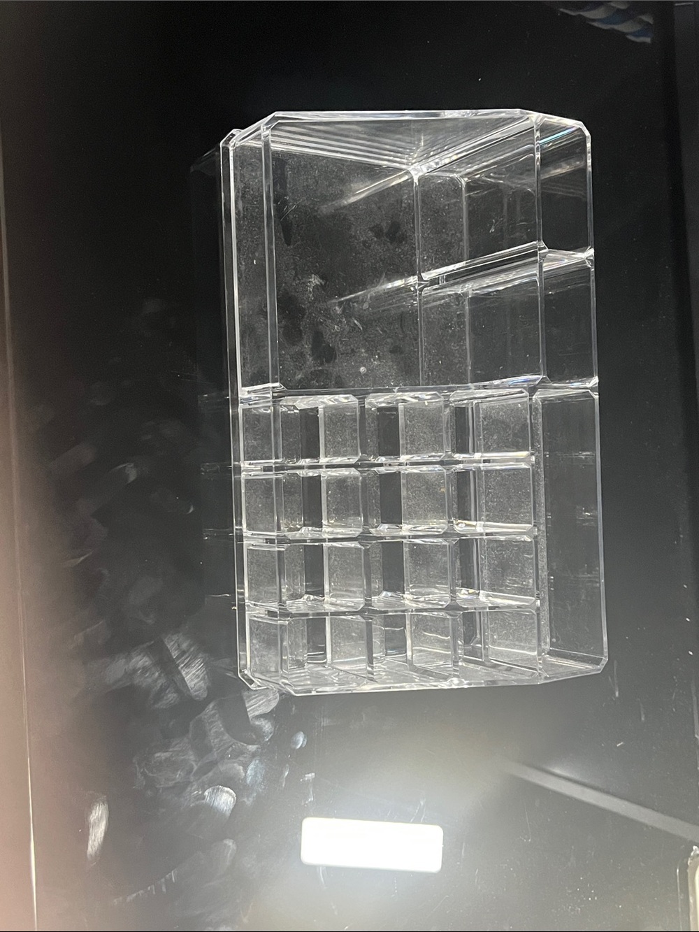 Clear Acrylic Makeup Organizer with Multiple Compartments